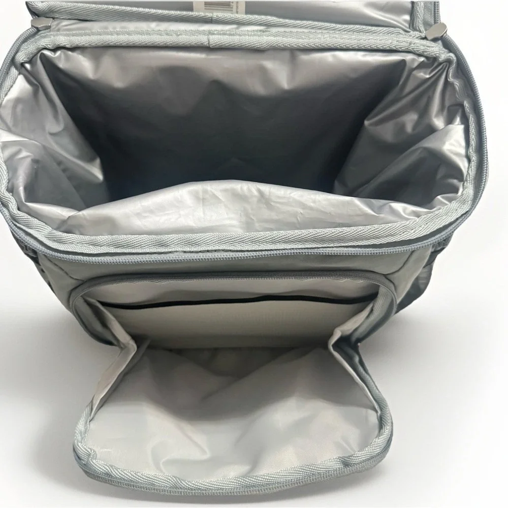 Coleman Grey Collapsible Insulated Backpack Cooler Bag Lunch Travel NWOT - Picture 5 of 5